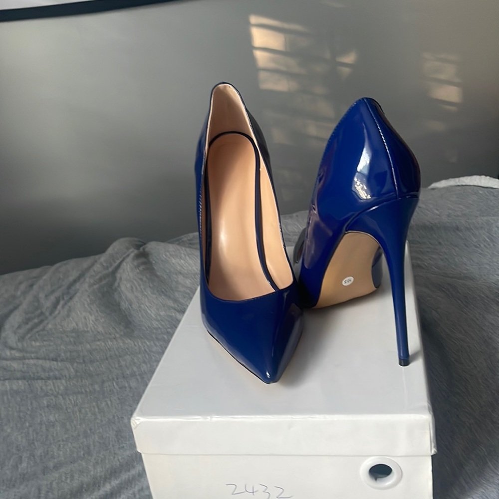 Blue Brandies Stilettos